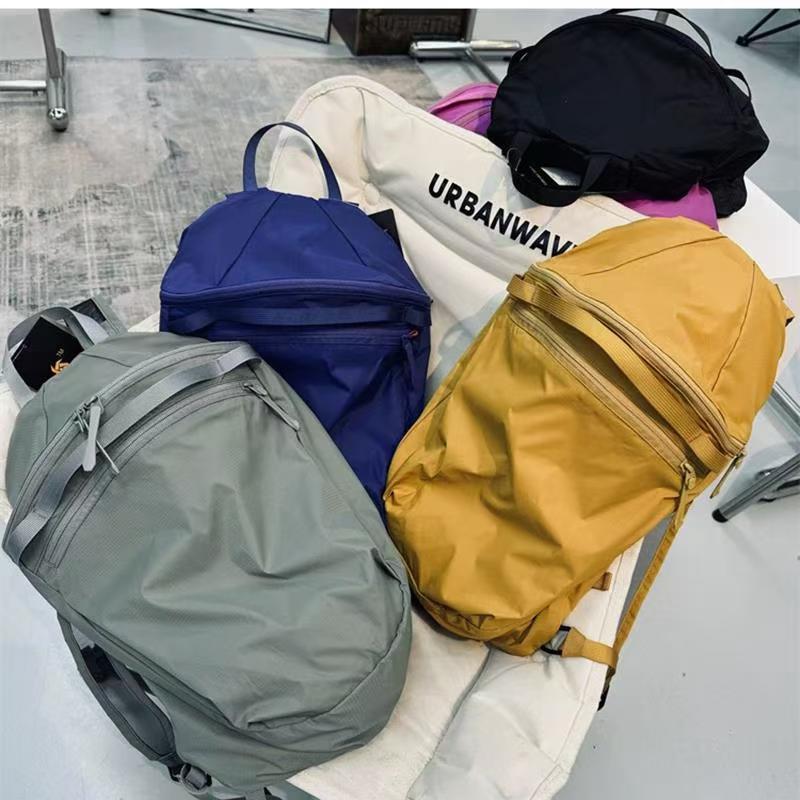 Embroidery Unisex Waterproof Folding Hiking Lightweight Backpacks