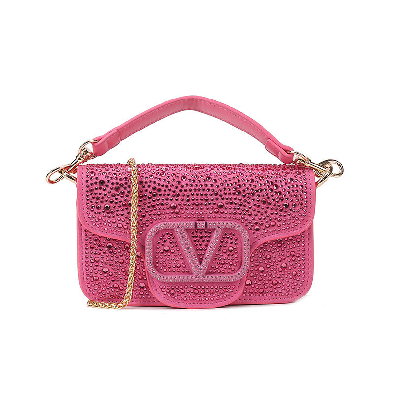 Women's Diamond Fashion High-grade Portable Popular Shoulder Bags
