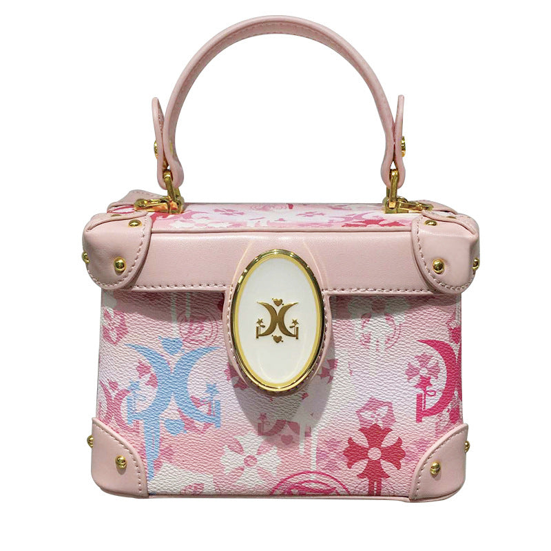 Women's Design Portable High-grade Fashion Box Shoulder Bags