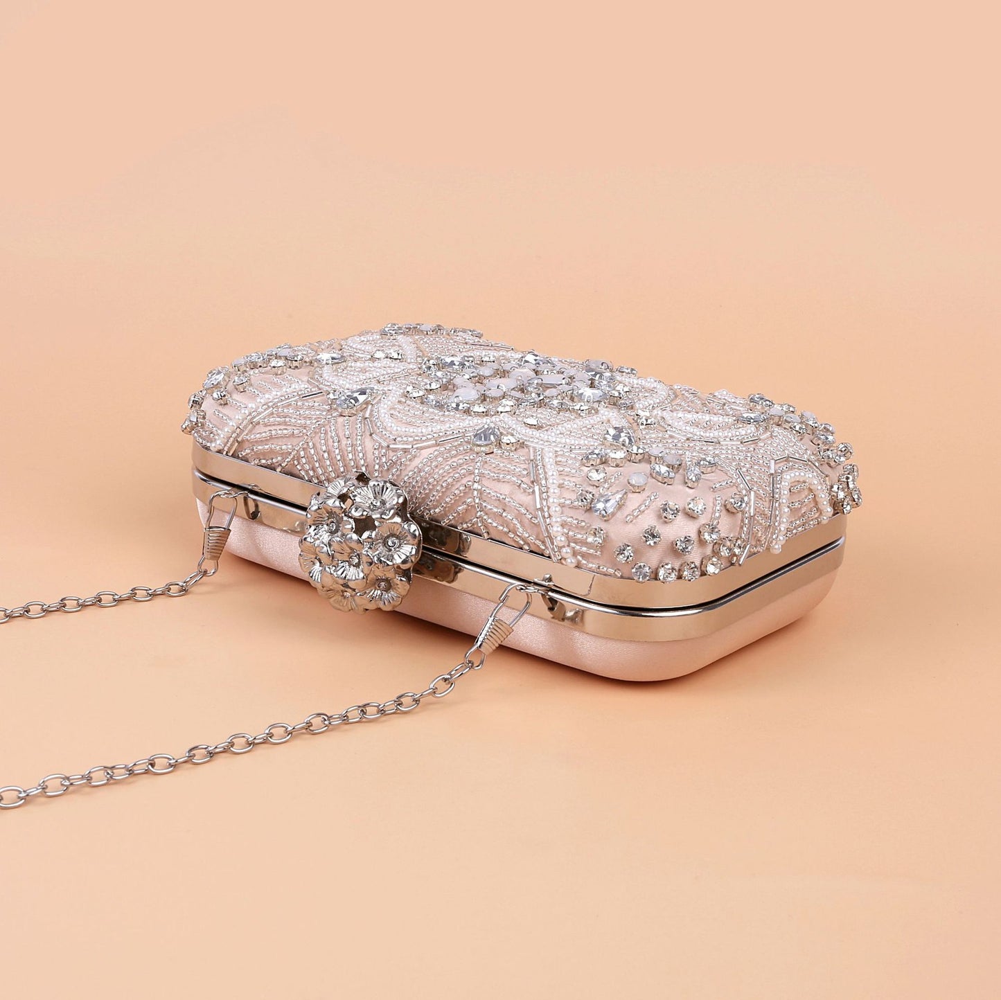 Women's Banquet Pearl Embroidery Dress Garment Diamond Bags
