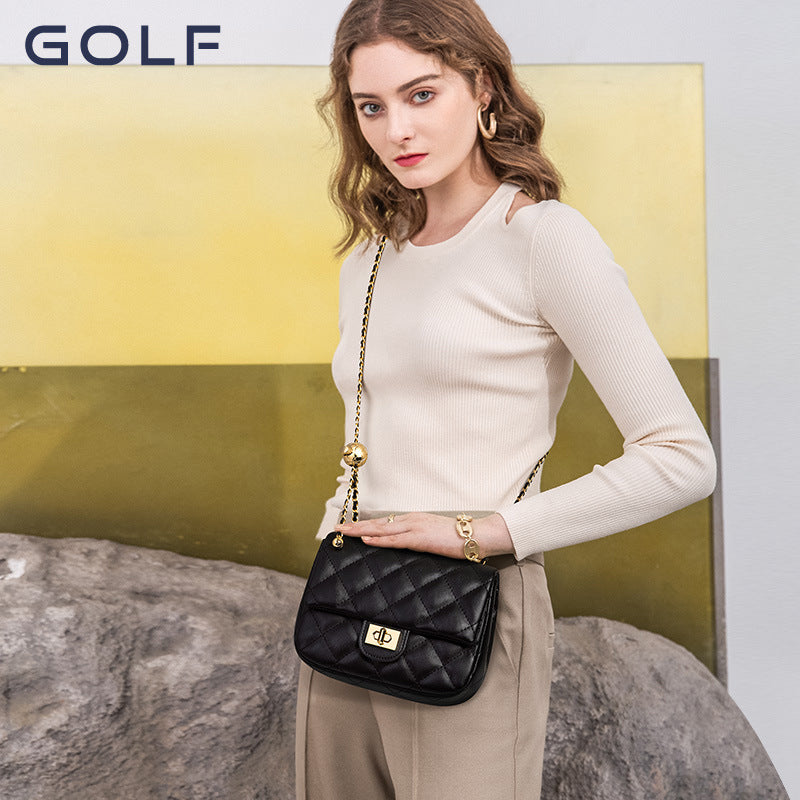 Women's Golf Classic Style Rhombus Chain Fashion Crossbody Bags