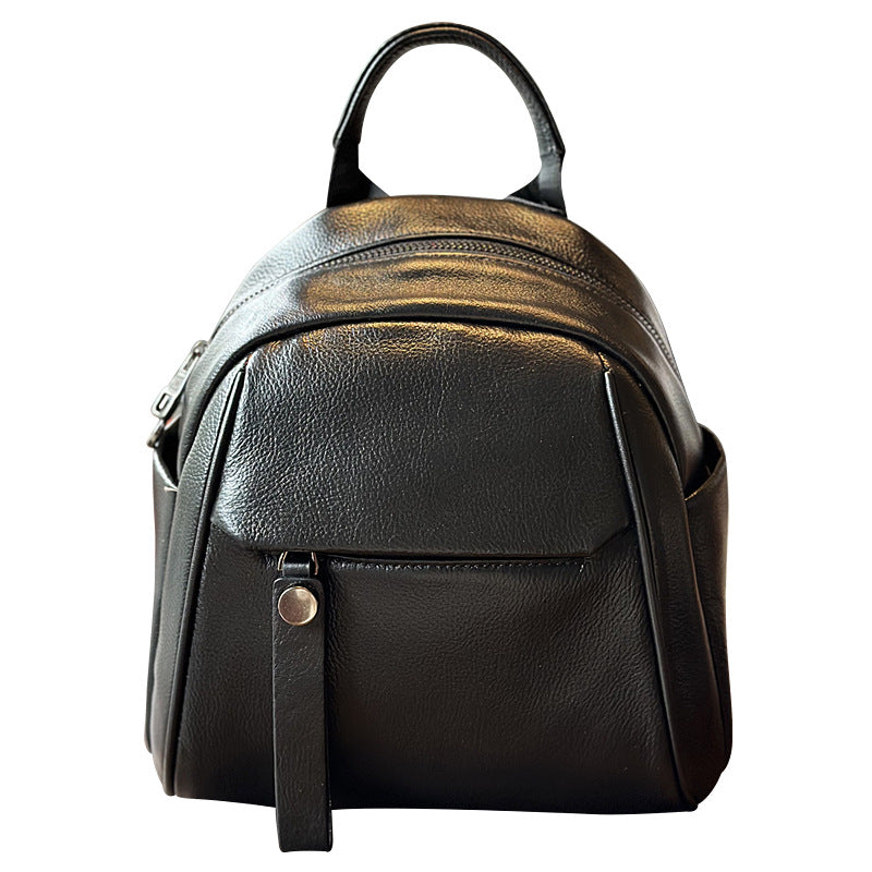Women's First Layer Cowhide Fashion Genuine Leather Backpacks