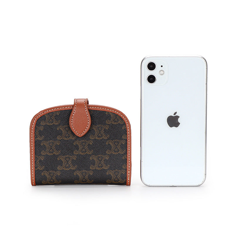 Women's Short Genuine Leather Multi Slots Fashion Ladies Wallets
