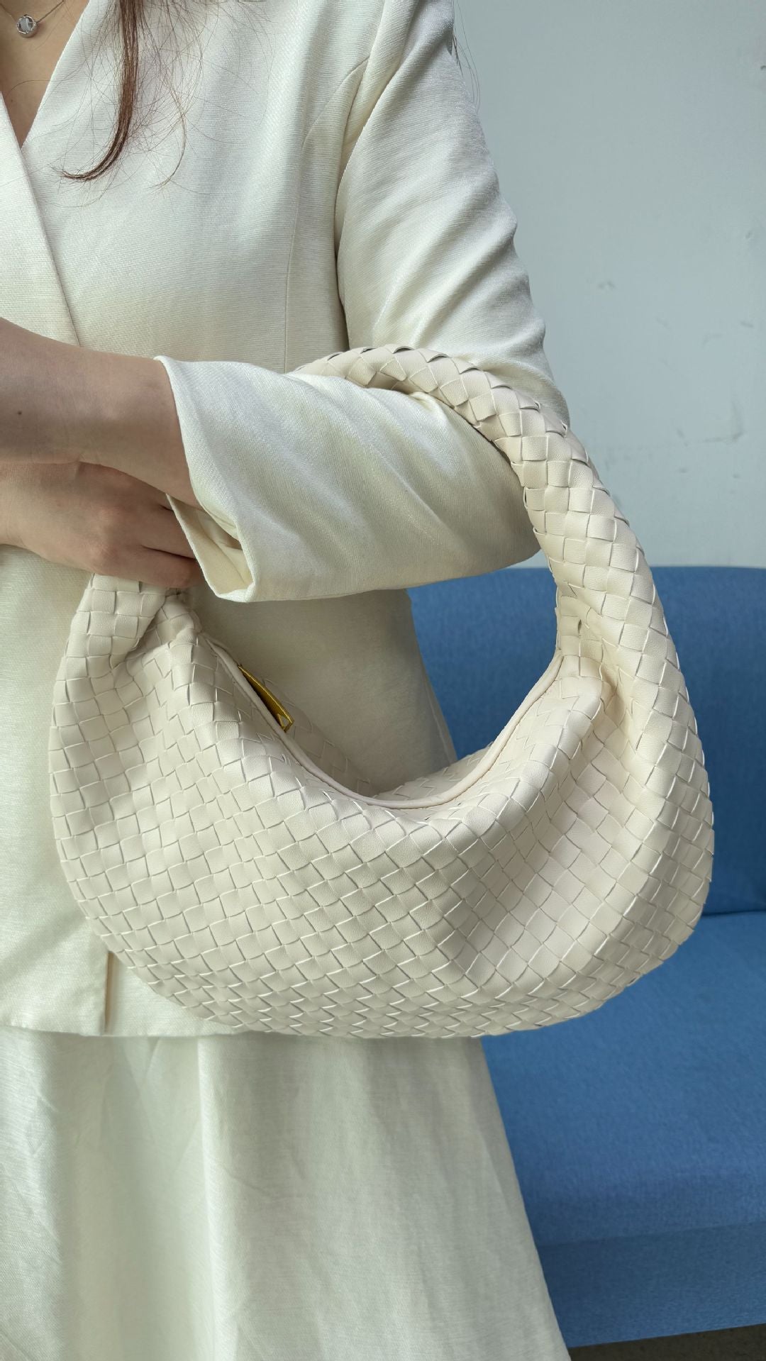 Women's Denim Woven Hand Holding One Underarm Handbags