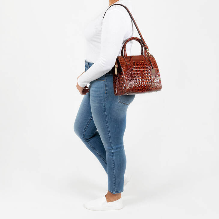 Classy Women's Crocodile Pattern Large Capacity Handbags