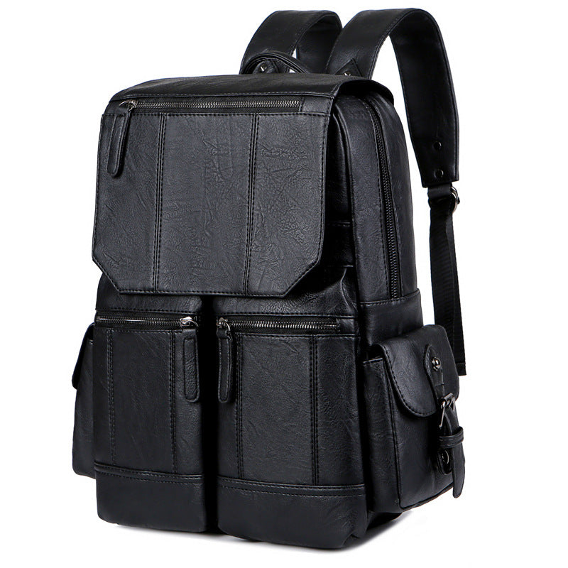 Men's High-grade Leather Vintage Large Capacity Business Backpacks