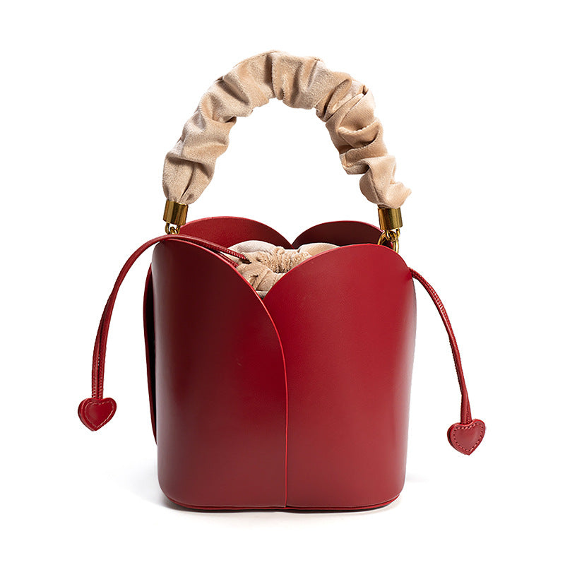 Niche Red Vegetable Basket Female Bridal Bags