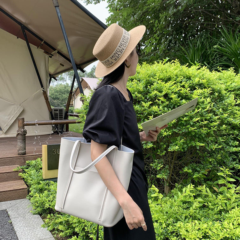 Women's Leather Big Cowhide Large Capacity Summer Shoulder Bags