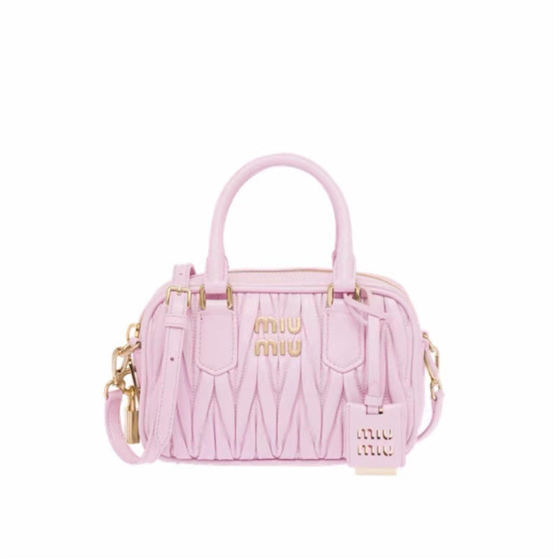 Women's Bowling Sheep Pattern Soft Leather Portable Handbags