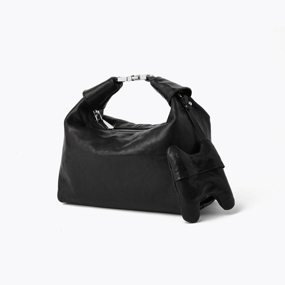 Women's Design Dumpling Top Layer Crystal Vegetable Tanning Handbags