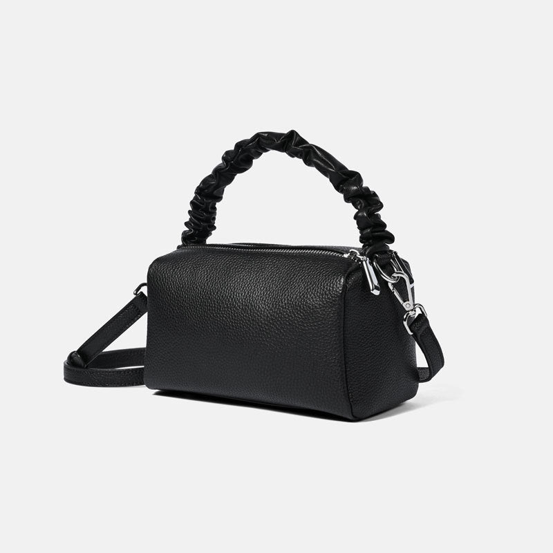 Women's Genuine Leather First Layer Cowhide Trendy Double Crossbody Bags