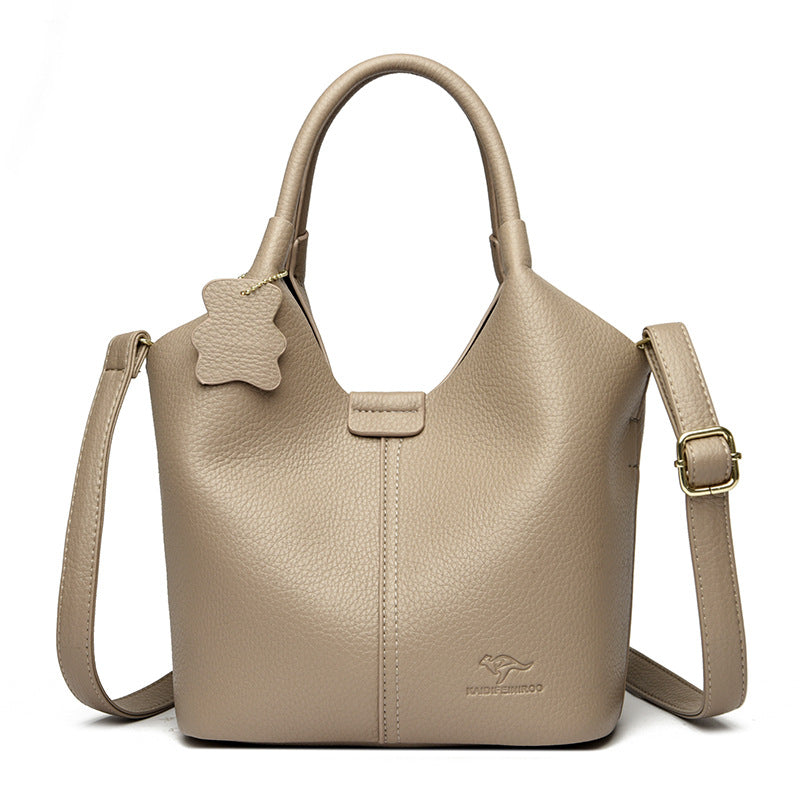 Carrying Vegetable Basket Leather Pattern High Goods Textured Handbags