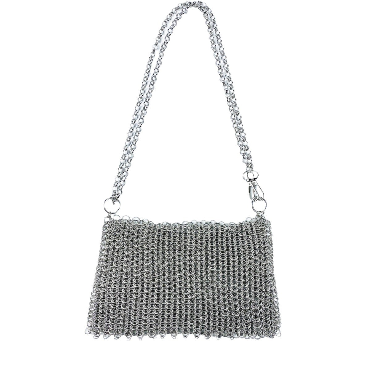 Shiny Hand-woven Metal Sequins Scale Hollow Crossbody Bags