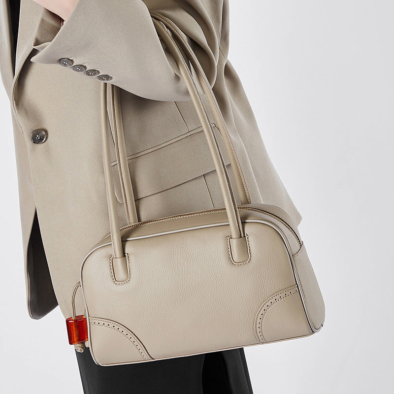Women's Design Large Capacity Leather Underarm Cowhide Shoulder Bags