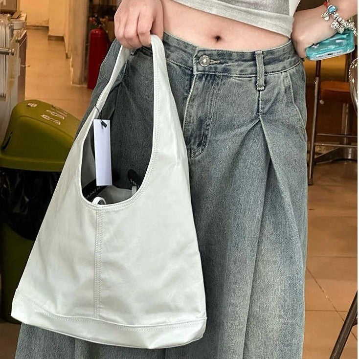 Women's Niche Idle Legal System Bowknot Large Capacity Shoulder Bags