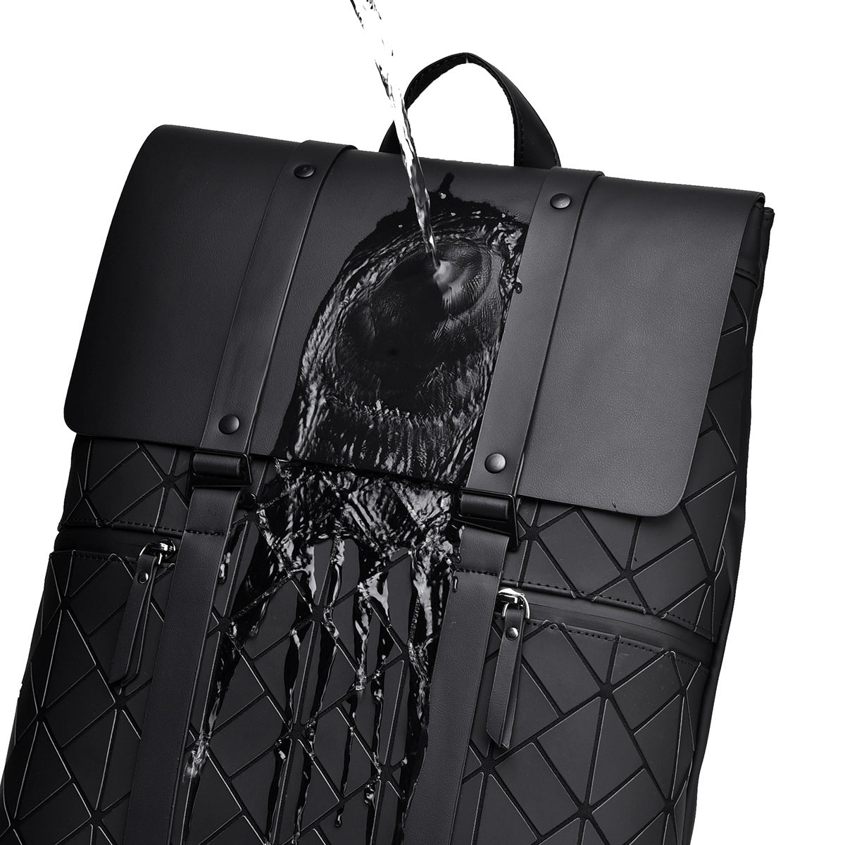 Men's Rhombus Large Capacity Waterproof Commuter Computer Backpacks