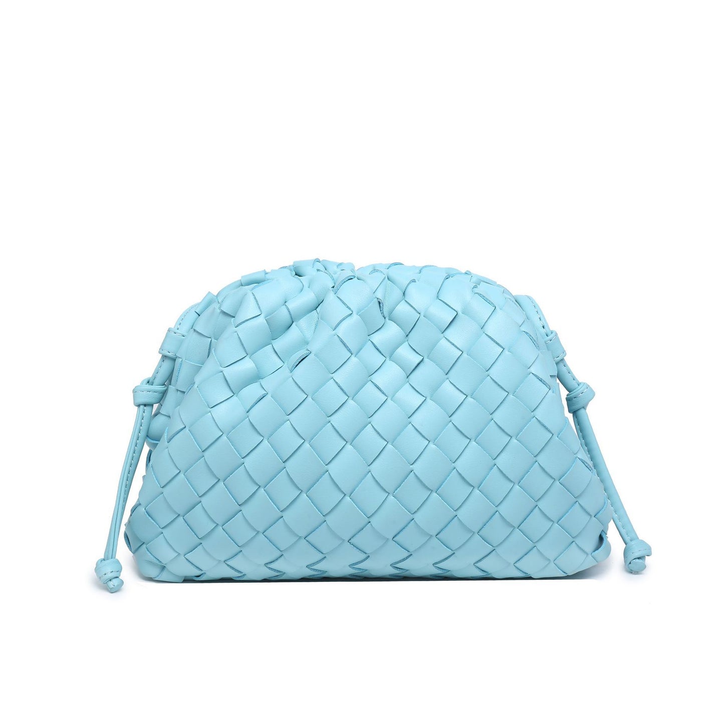 Large Size Cloud Woven Capacity Clip Crossbody Bags