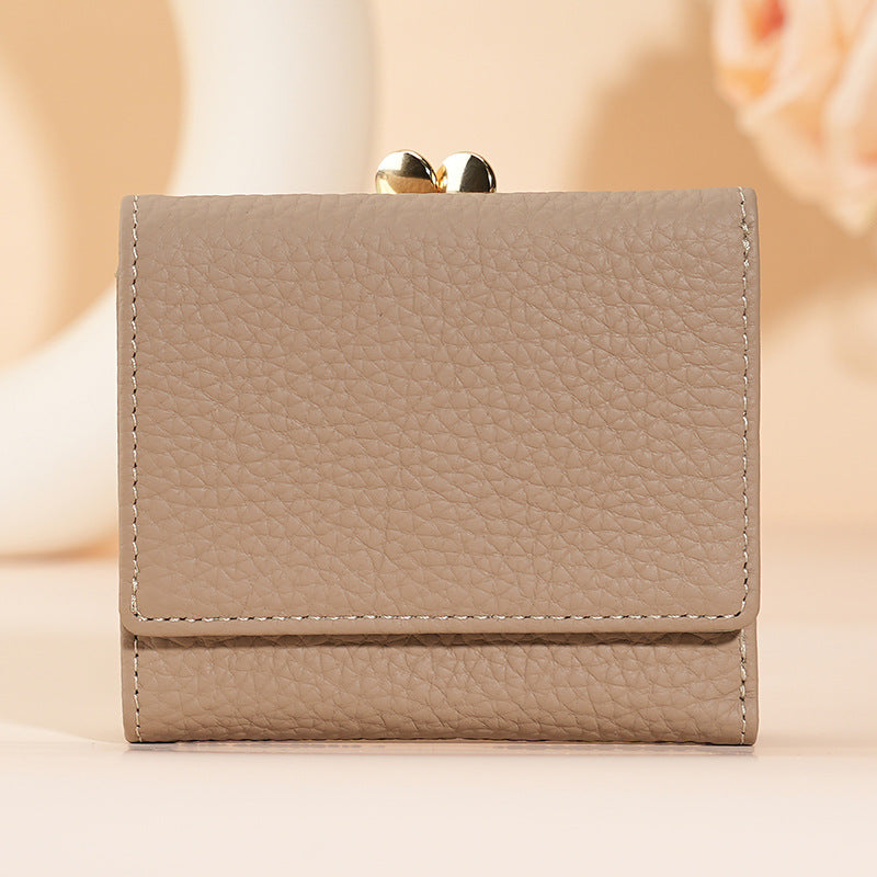 Women's Beautiful Charming Genuine Leather Swiping Ladies Wallets