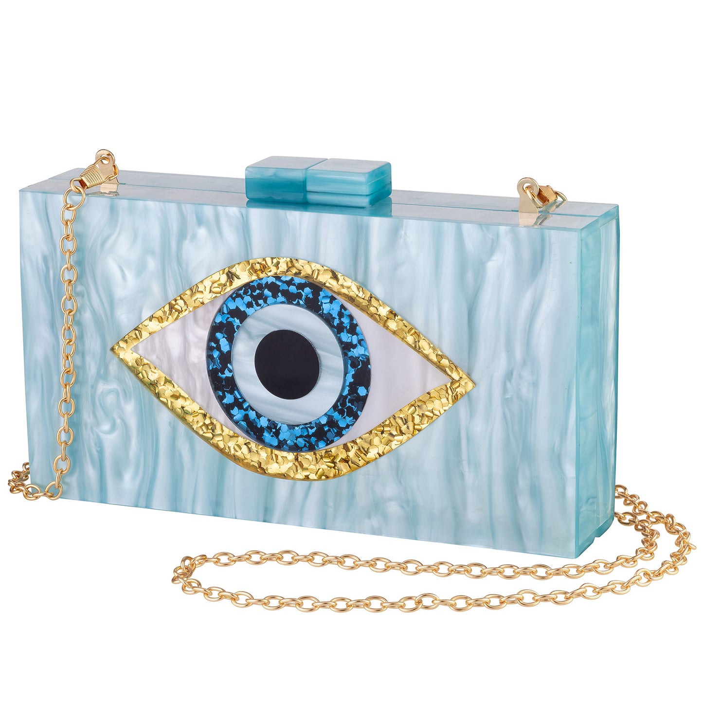 Eyes Acrylic Wedding Dinner Clutch Chain Evening Bags
