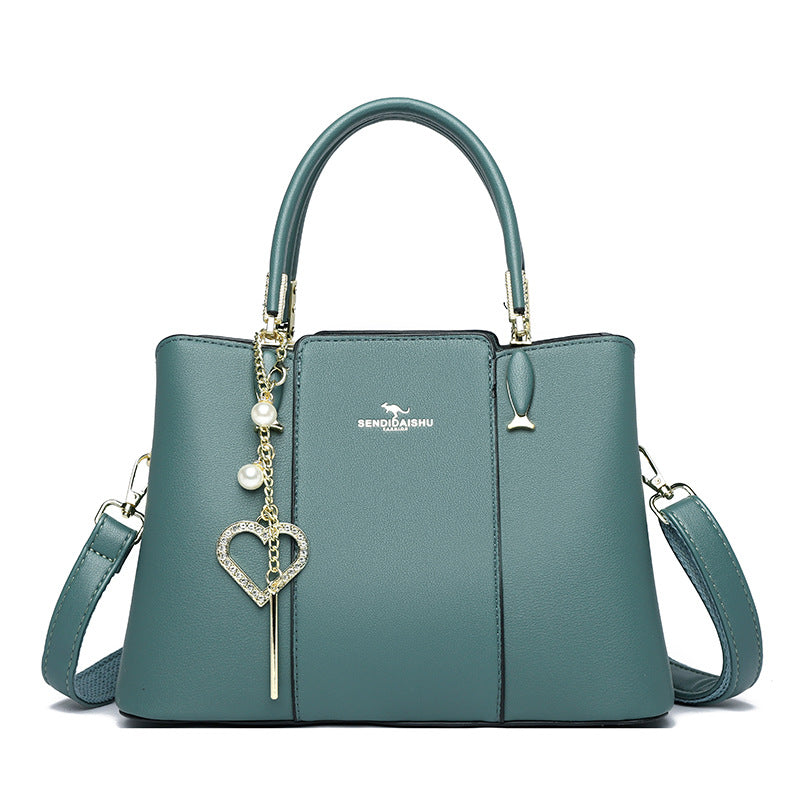 Women's Classic Soft Leather Fashion Mom Handbags