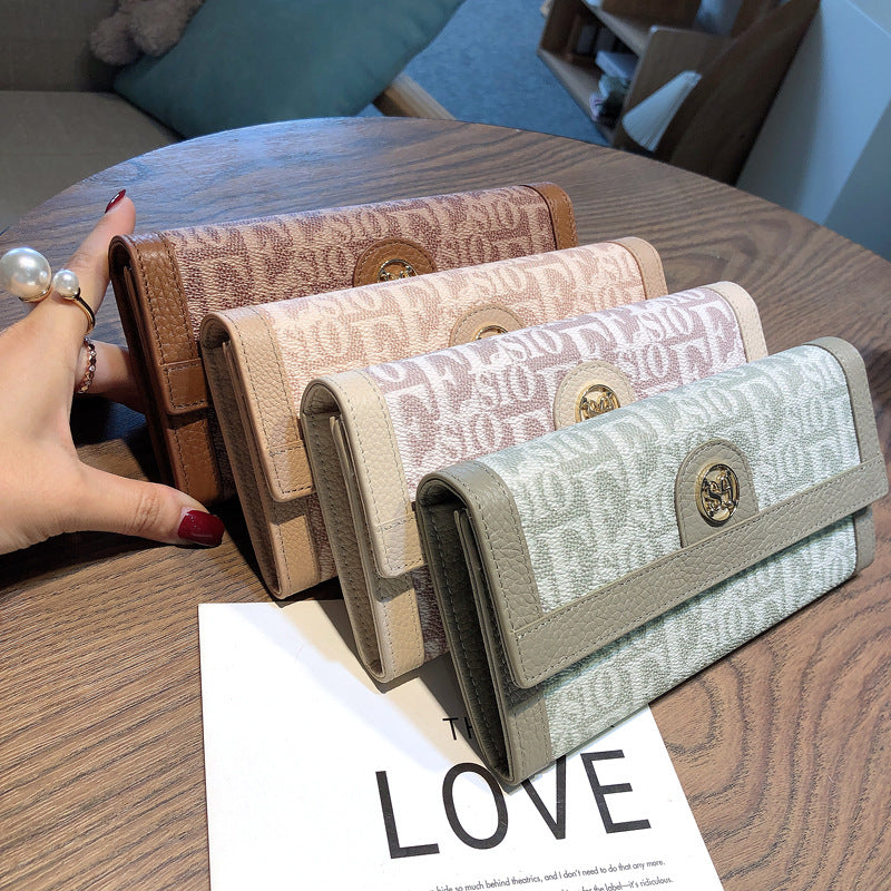 Women's Long Leather Large Capacity Mobile Fashion Ladies Wallets
