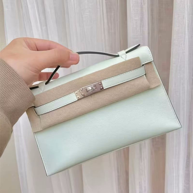 Women's Cowhide Classic Generation Kelly Genuine Leather Handbags