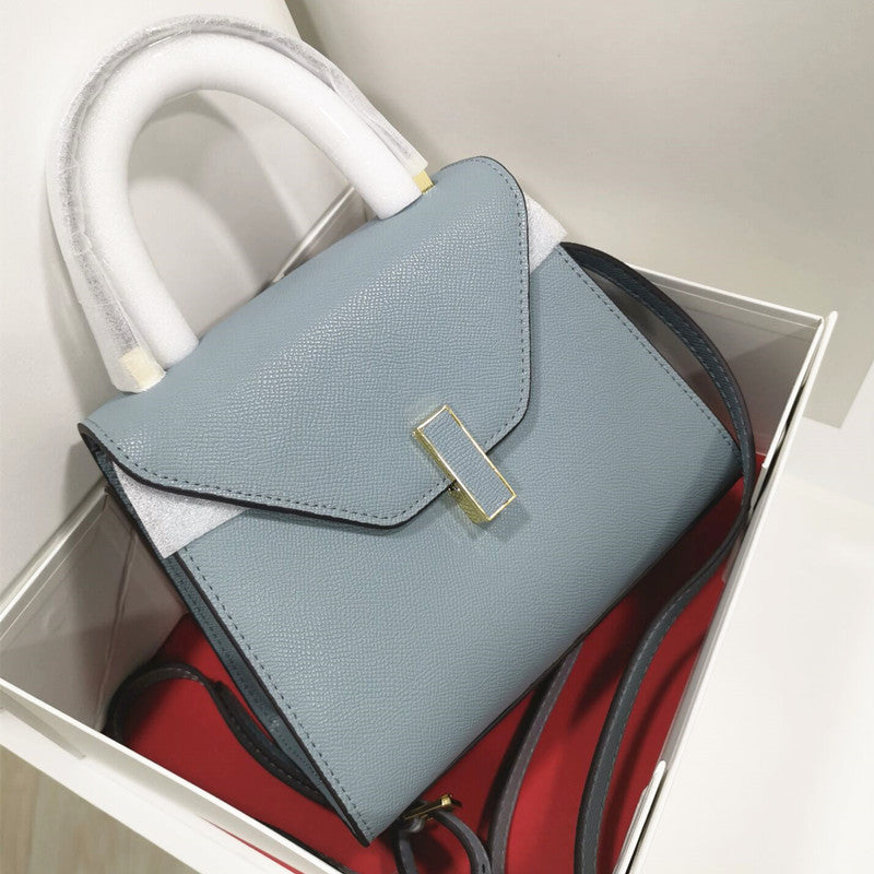 Women's Genuine Leather White Cowhide Kelly Callie Shoulder Bags
