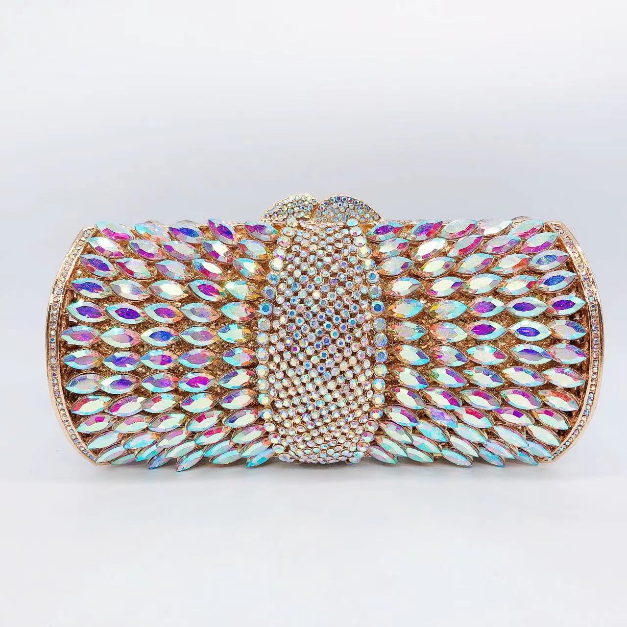 Women's Wei Mermaid Order Diamond Hollow Rhinestone Evening Bags