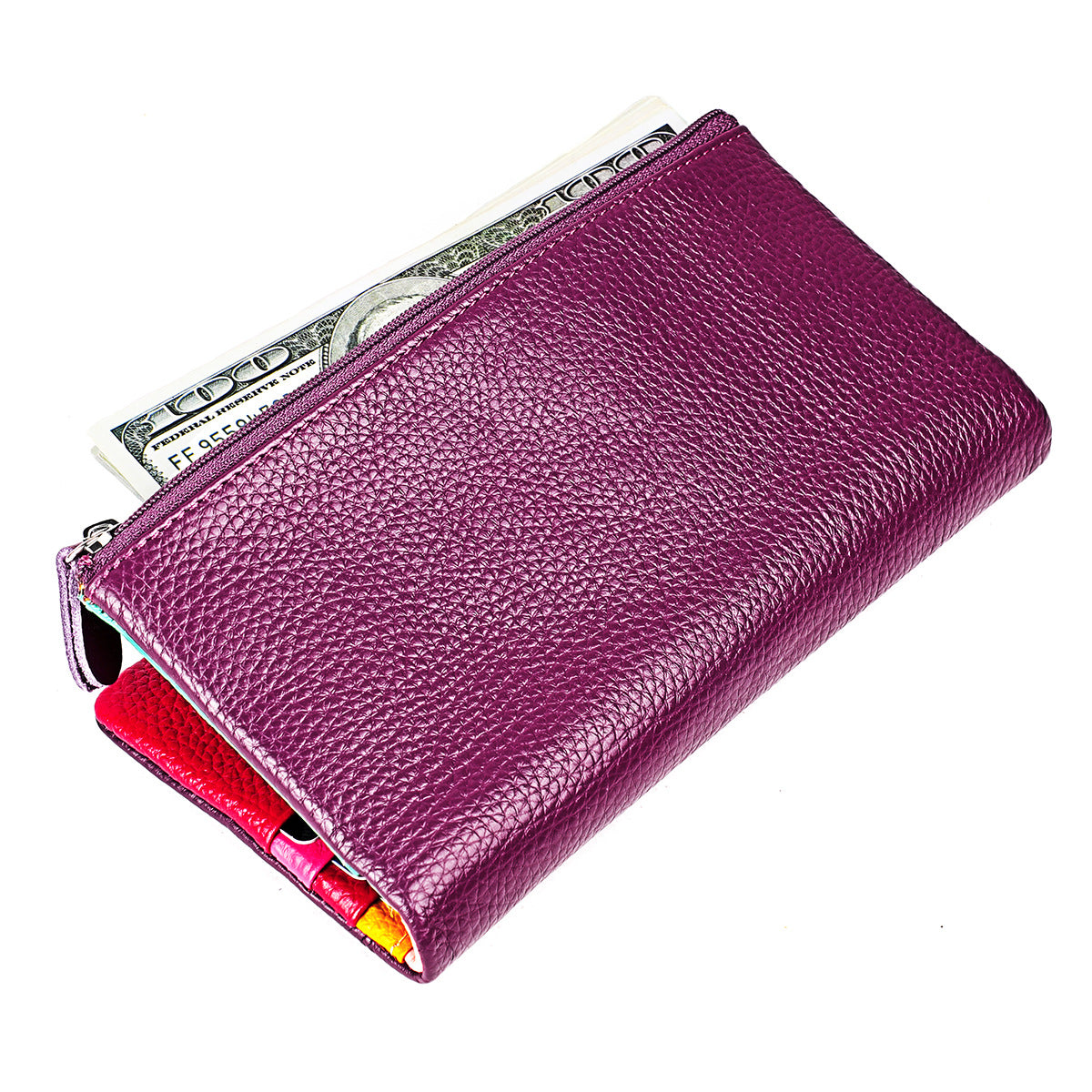 Women's Classy Leather High-grade Long Cowhide Ladies Wallets