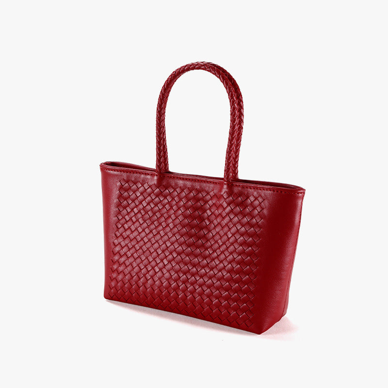 Women's Summer Hand-woven Sheepskin Niche Simple Leather Bags