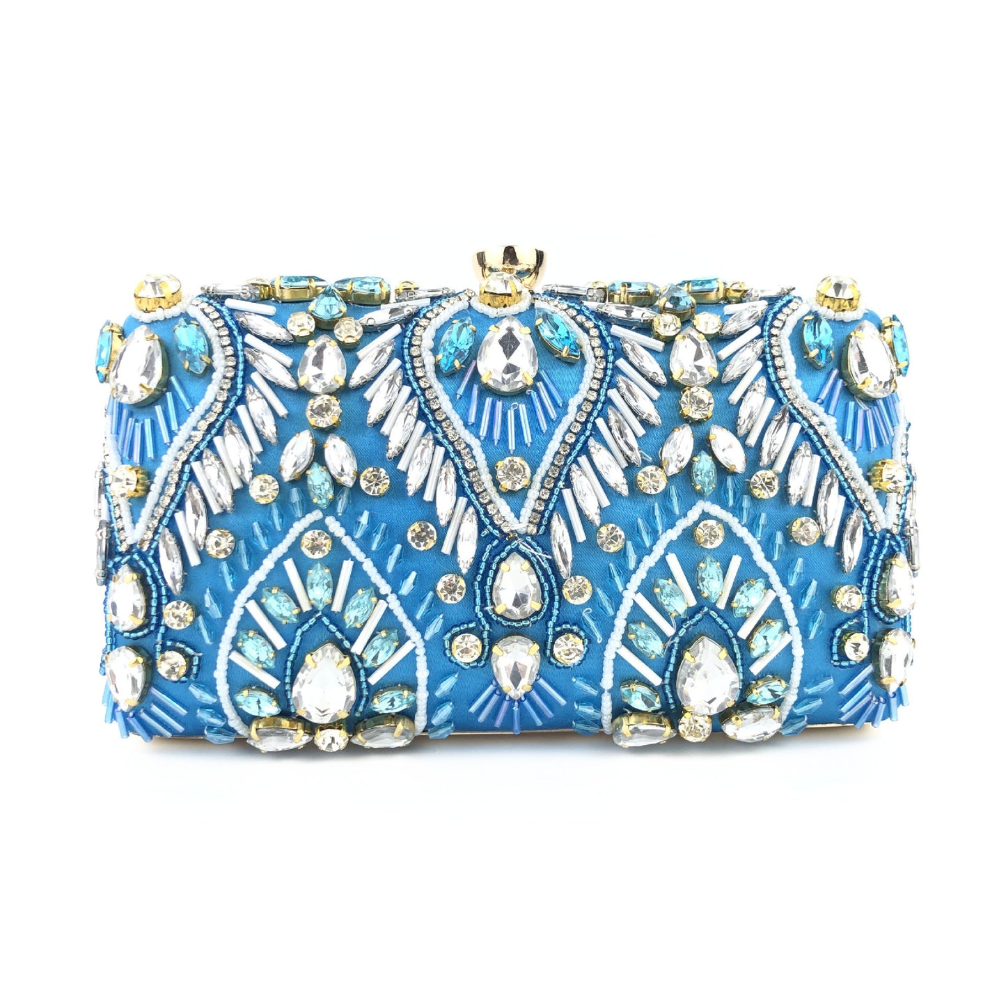 Pearl Embroidery Rhinestone Dress Banquet Clutch Evening Bags