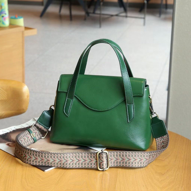 Women's Leather High Sense Vegetable Tanned Cow Shoulder Bags