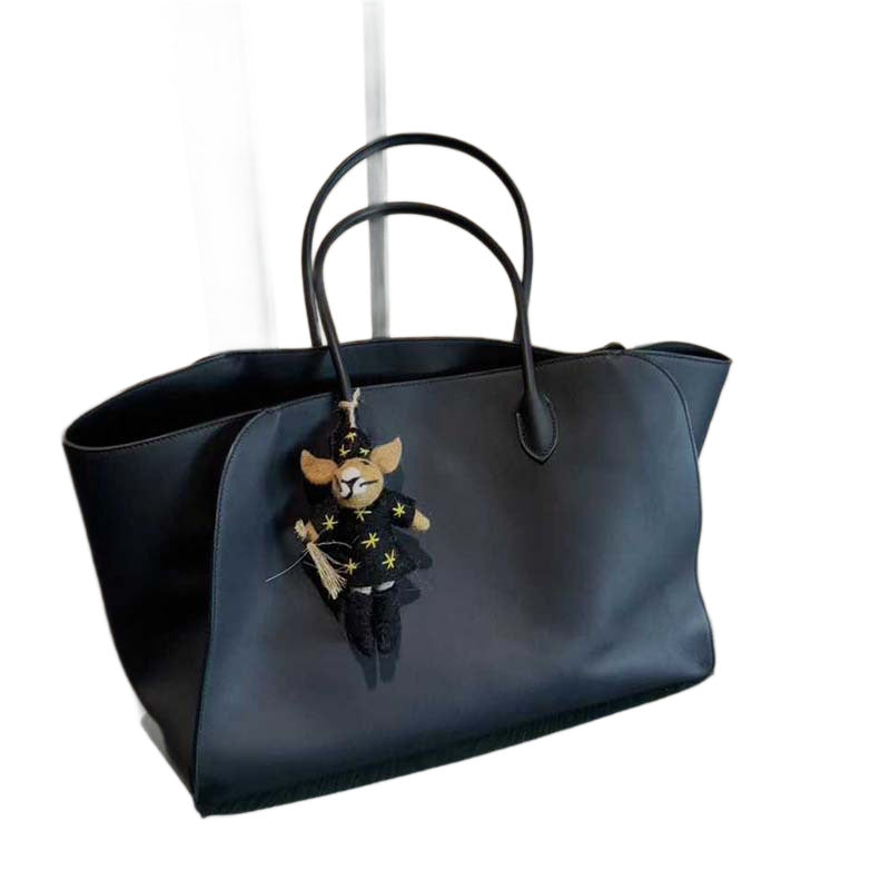 Women's Cowhide Trendy Simple Commuter Long Large Handbags