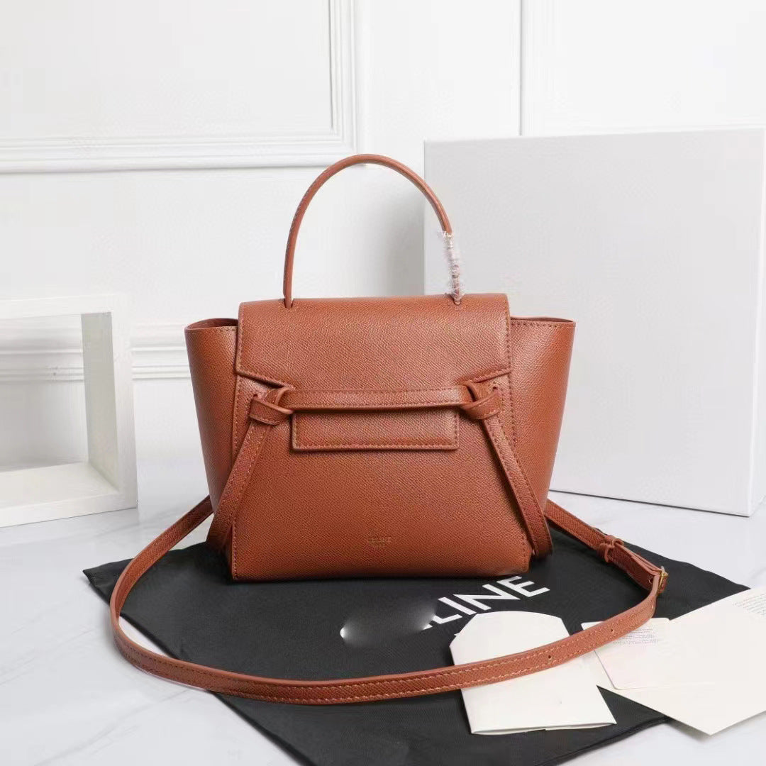 Women's High Version Palm Print Cowhide Simple Bags