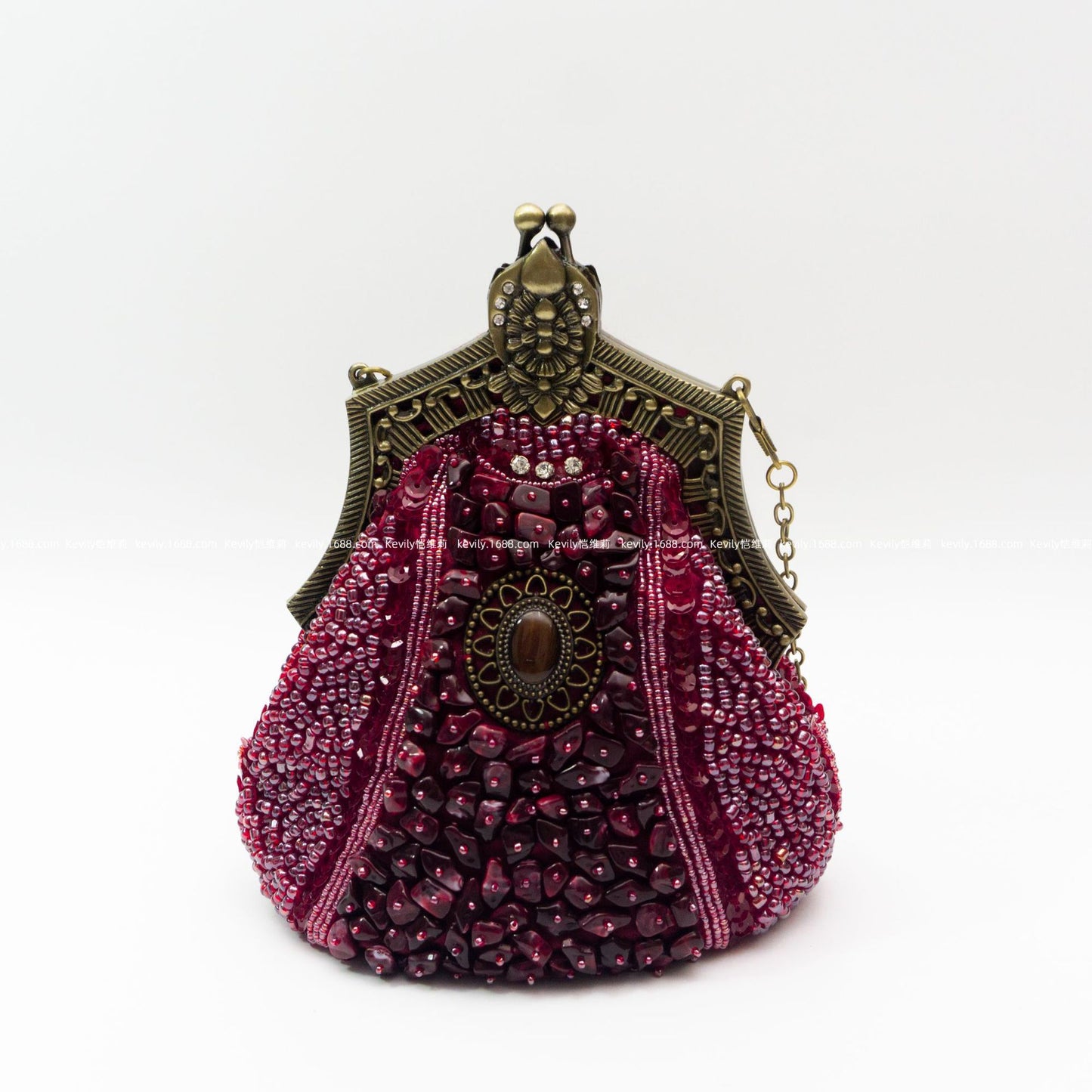 Women's Handmade Retro Republic Of China Style Bronze Evening Bags