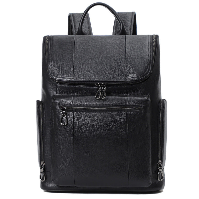 Men's Crocodile Pattern Leather First Layer For Backpacks