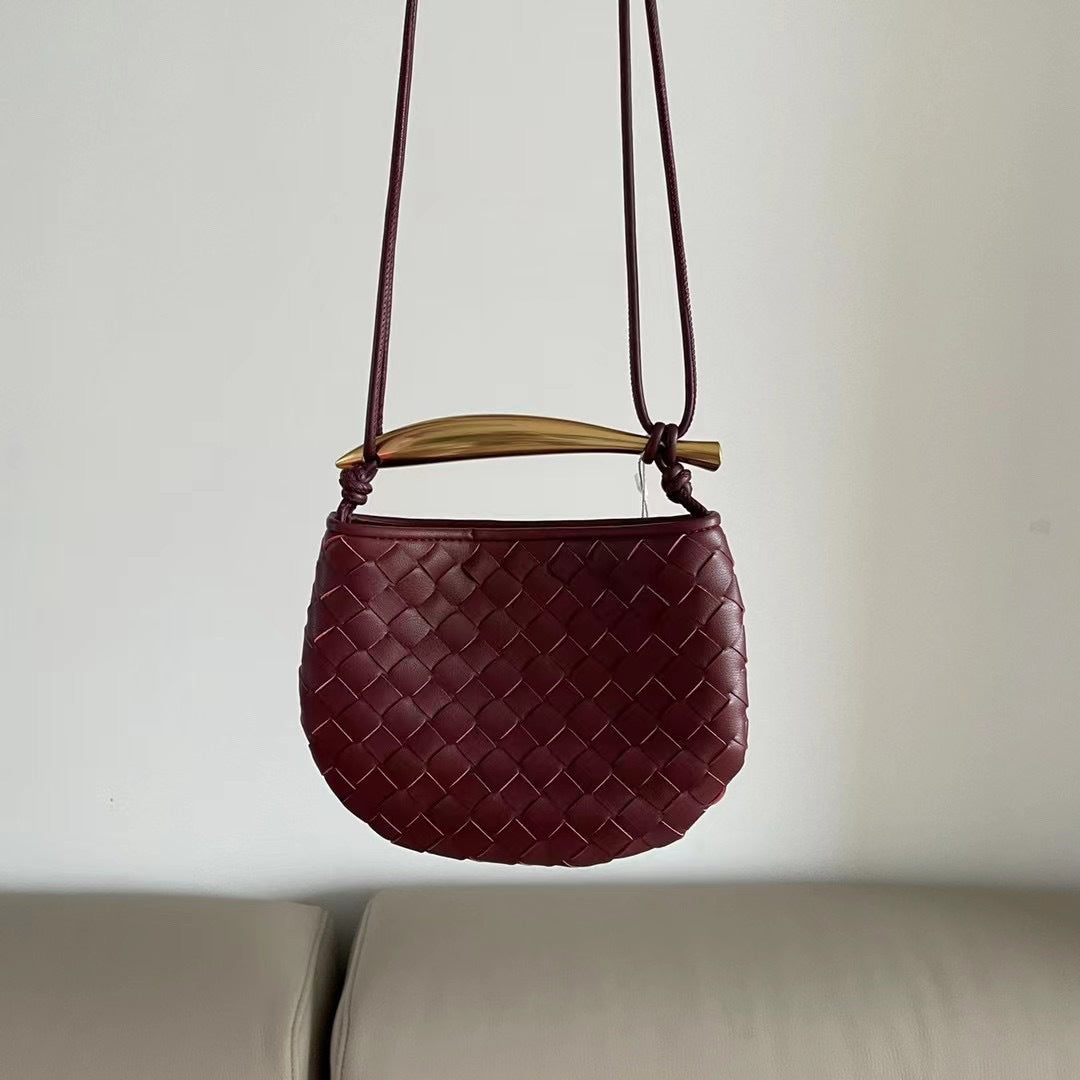 Women's Trendy Braided Leather Female Sardine For Crossbody Bags