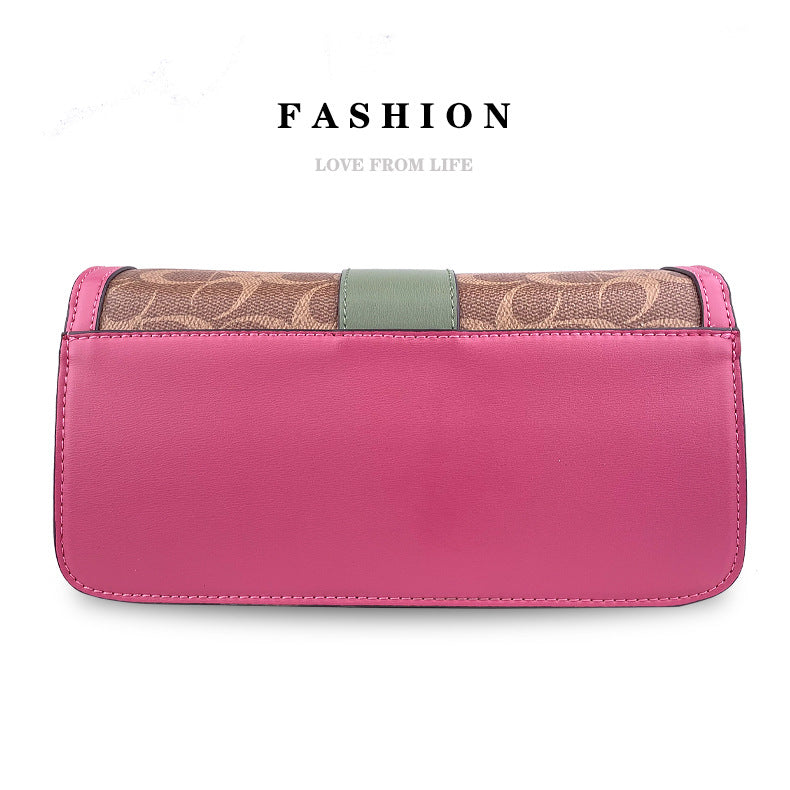 Design Underarm Baguette Presbyopic Trendy Contrast Shoulder Bags