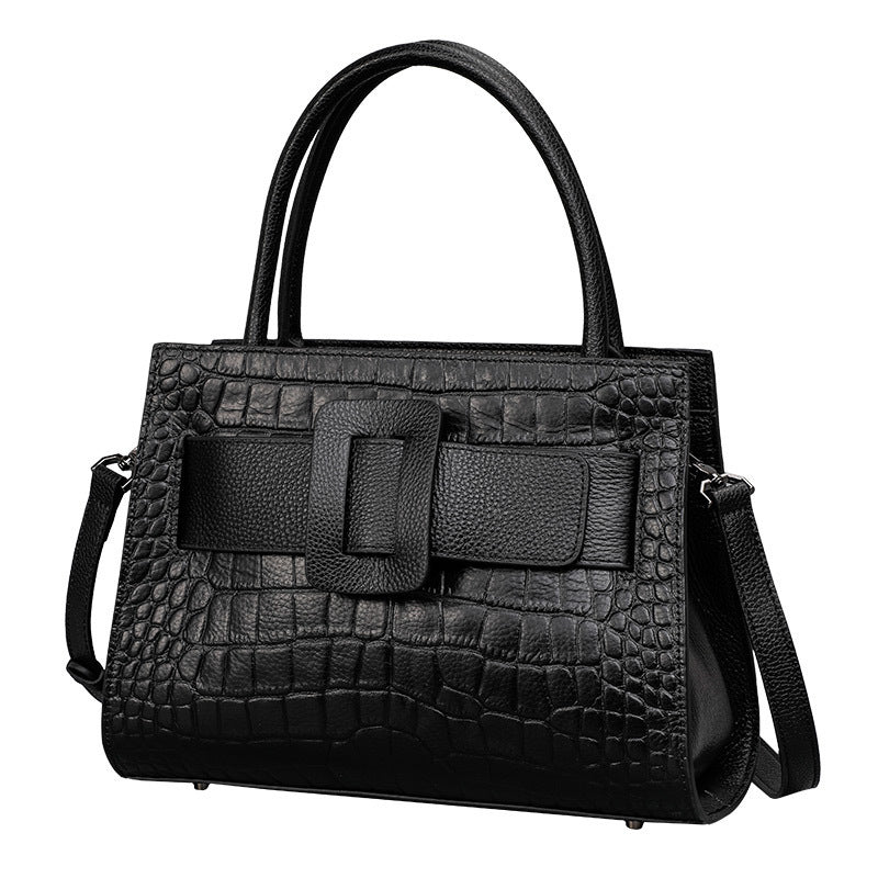 Women's Summer Leather Portable Fashion Commuter Cowhide Shoulder Bags