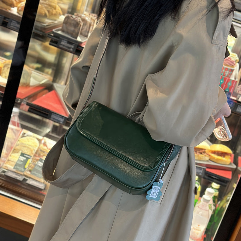 Women's High Texture Fashion Genuine Leather Retro Shoulder Bags