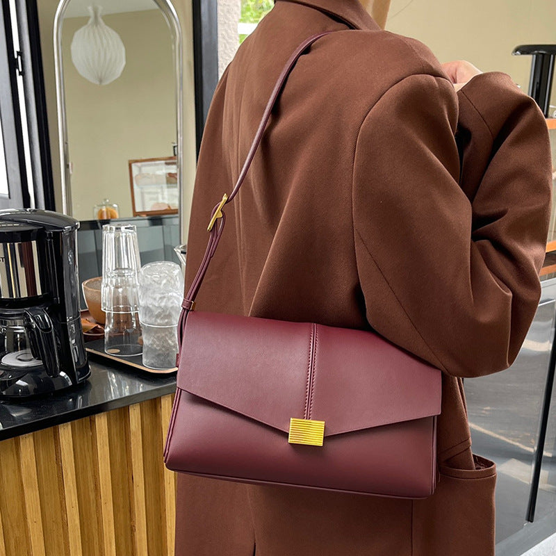 Genuine Leather Large Capacity Envelope Fashion Bags