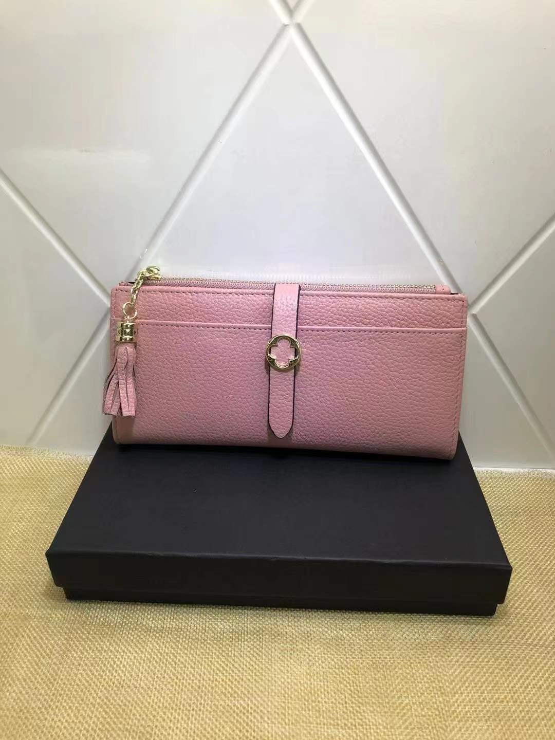 Women's Summer Thin Niche Design Long Cowhide Ladies Wallets