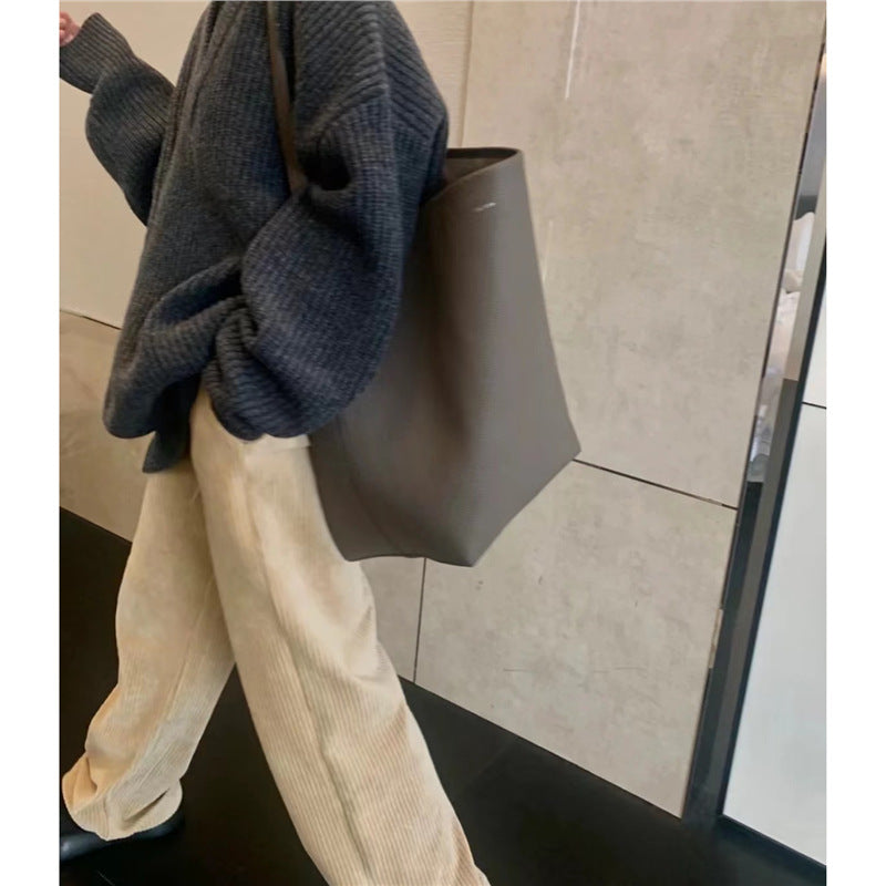 Women's Leather First Layer Cowhide Large Capacity Bags