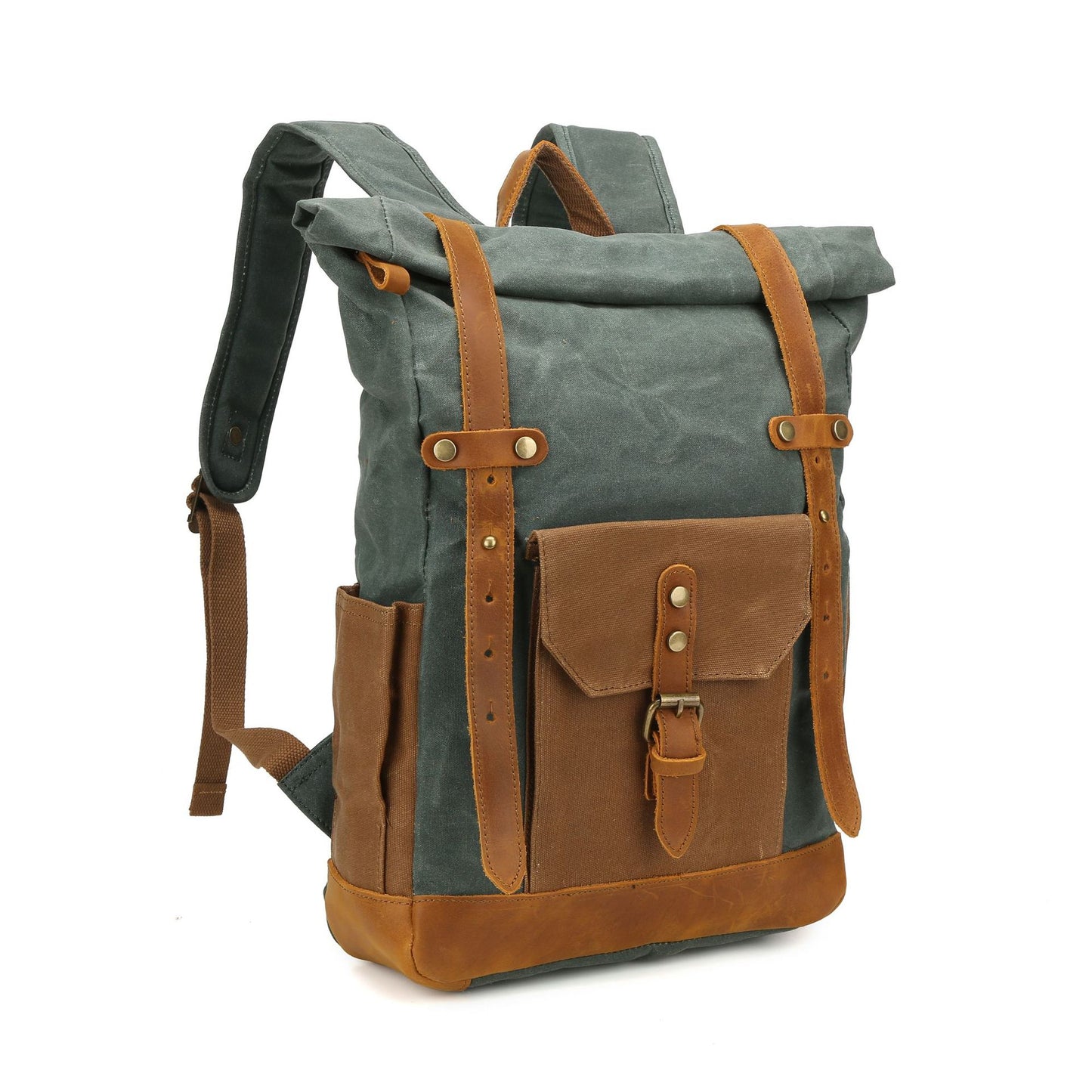 Pepper Salt Vintage Waxed Canvas With Backpacks