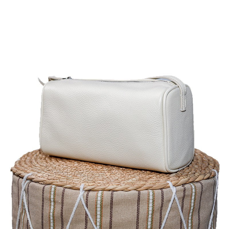 Sheepskin Leather Pencil Box Pen Suede Bags