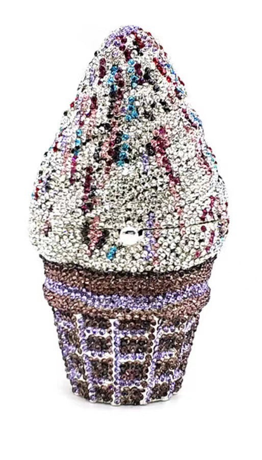 Women's Selection Of Ice Cream Diamond Banquet Evening Bags