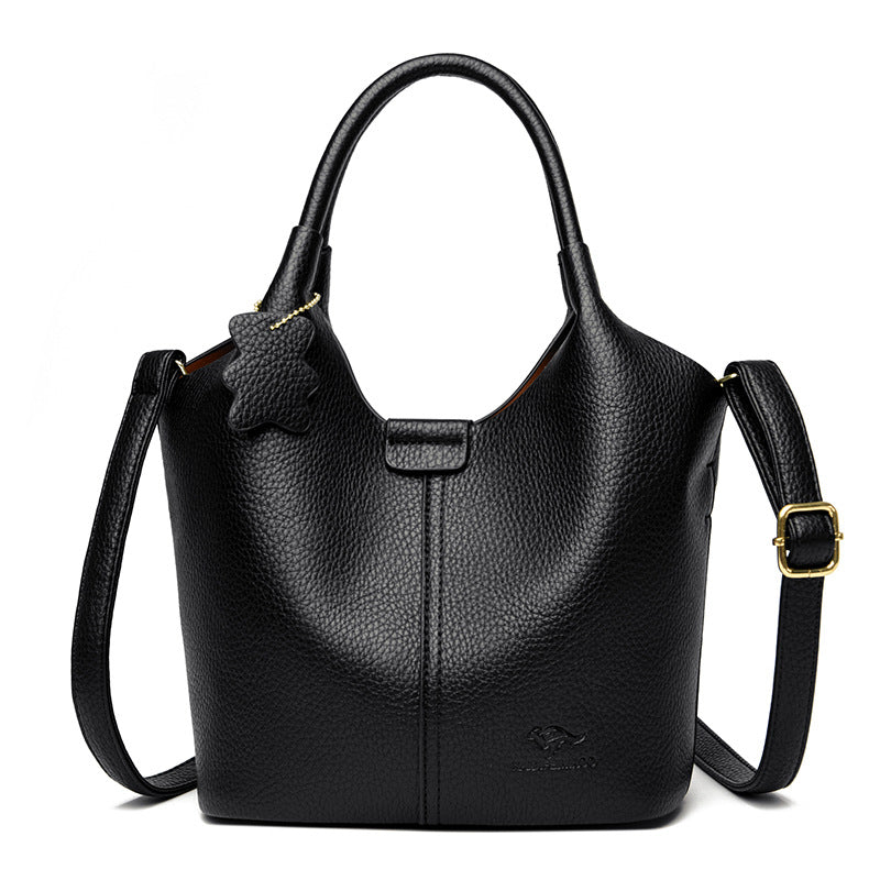 Carrying Vegetable Basket Leather Pattern High Goods Textured Handbags