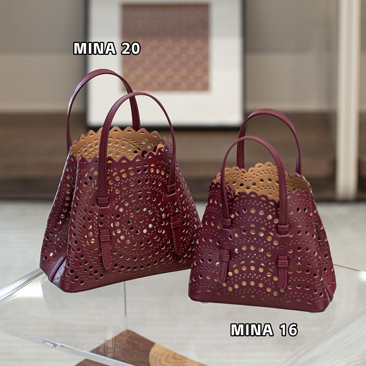 Cowhide Handmade Niche Laser Carved Hollow Out Leather Crossbody Bags