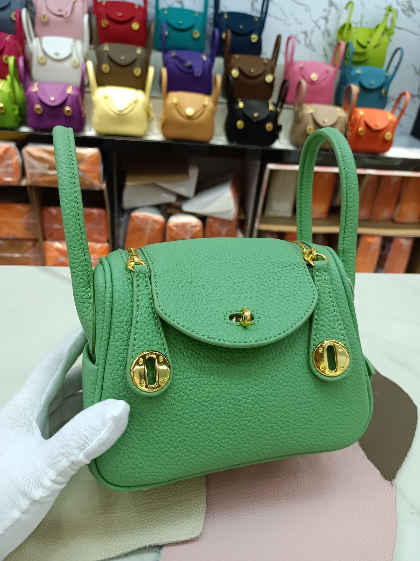 Women's Lindy Simple Fashion Mini Genuine Leather Shoulder Bags