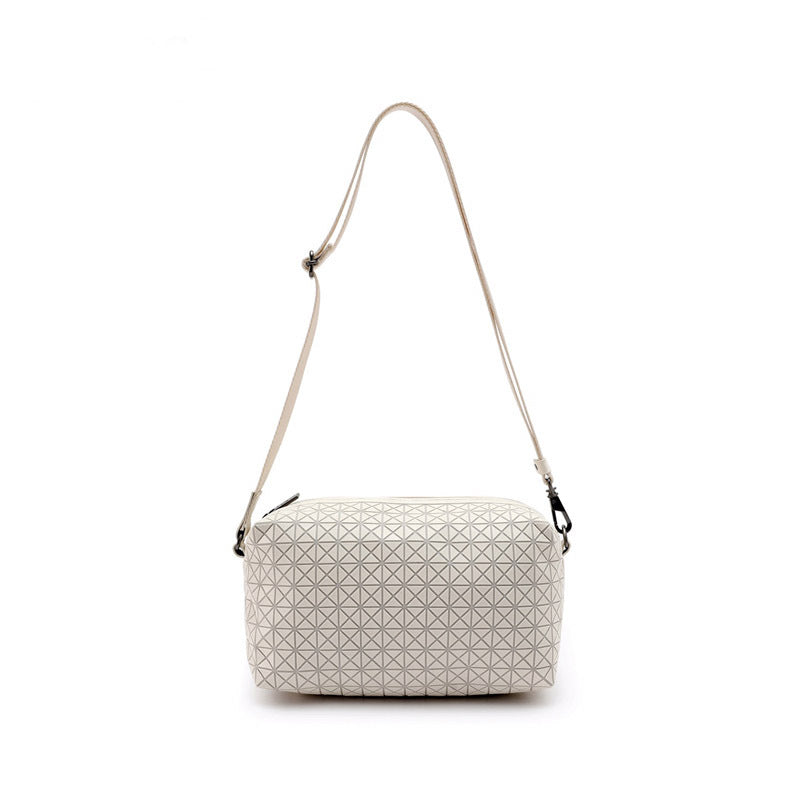 Women's Original Geometric Diamond Silicone Plaid Saddle Shoulder Bags